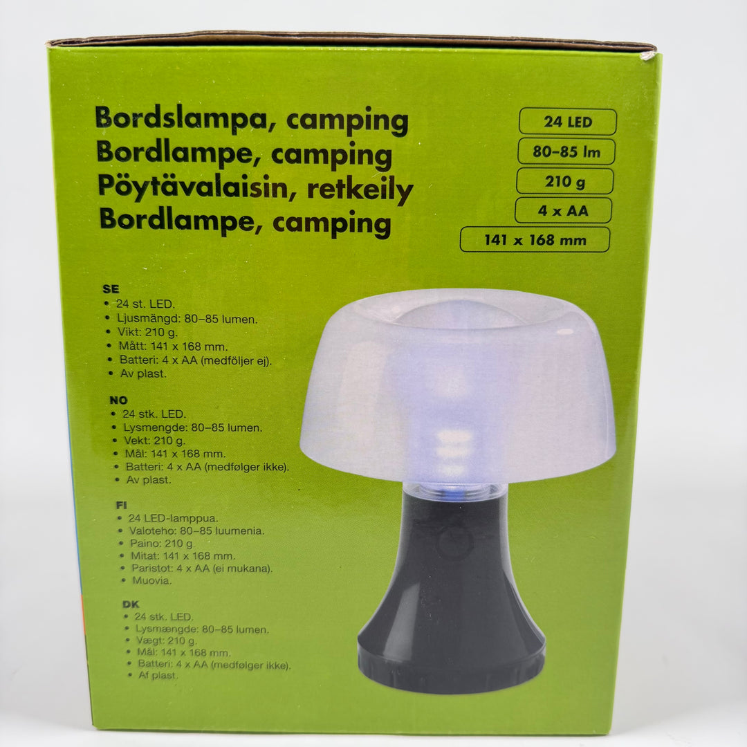 Biltema LED-campinglampa kompakt energisnål