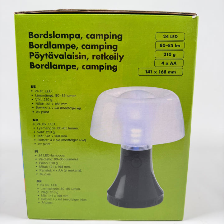 Biltema LED-campinglampa kompakt energisnål