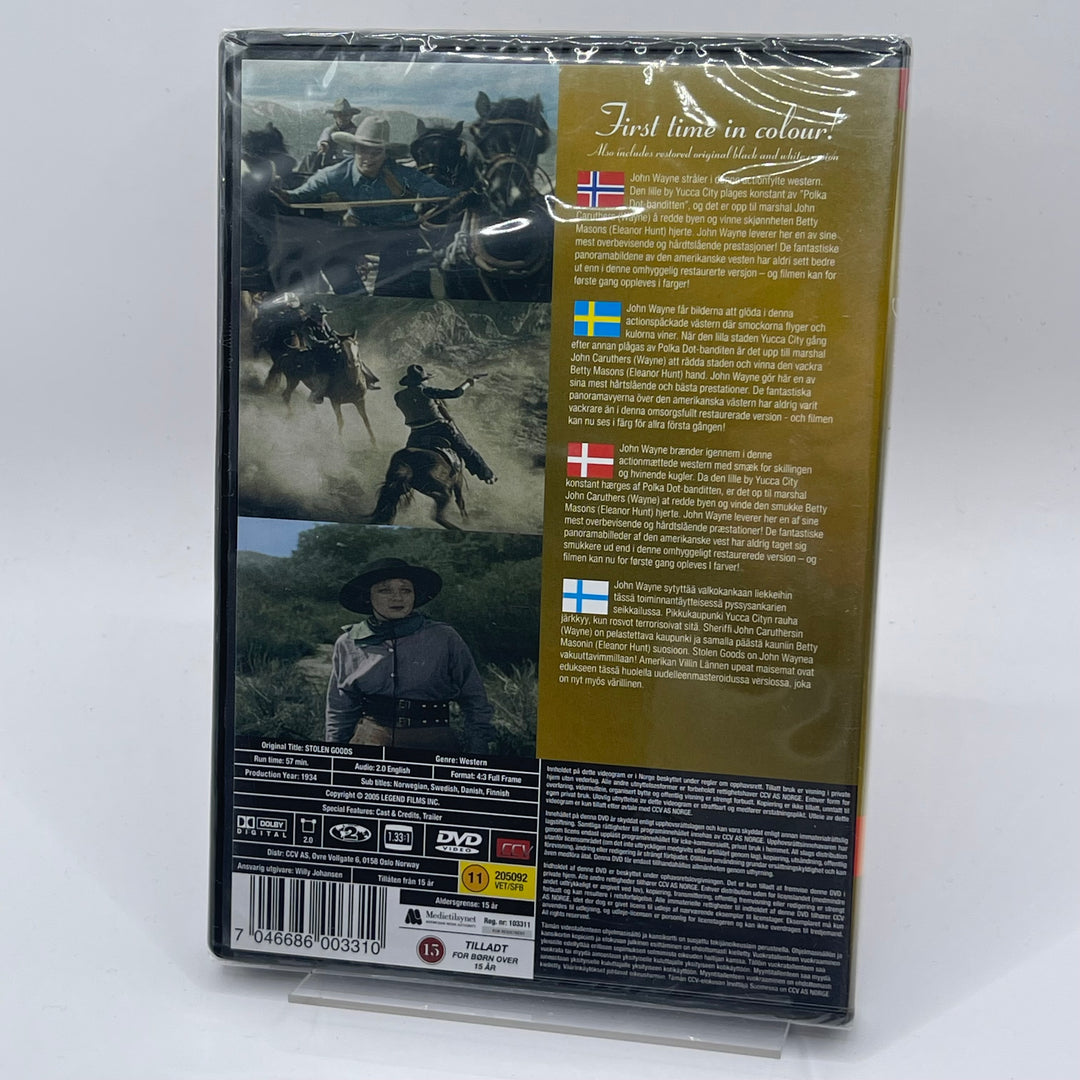 John Wayne Klassisk Western DVD Ny Retro