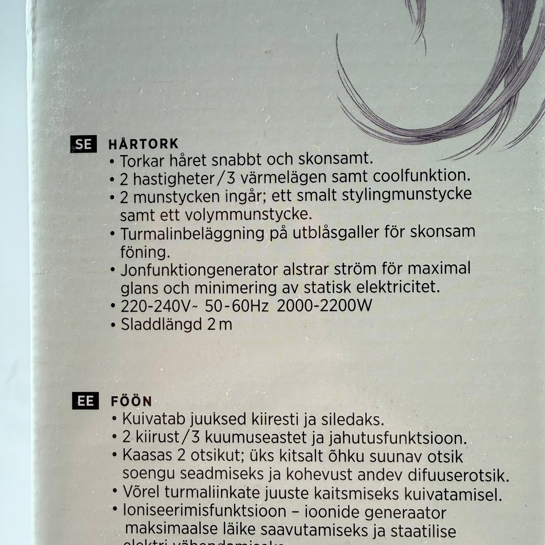 Elegant ICA hårtork i mycket gott skick