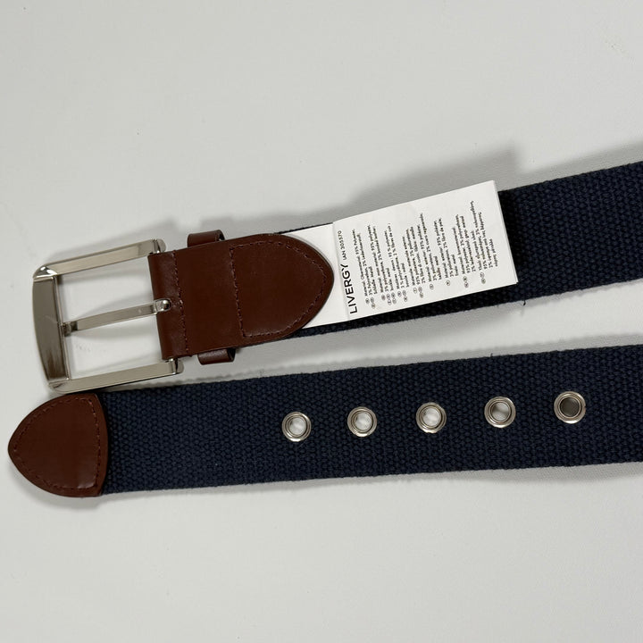 Livergy Elegant Mörkblå Elastiskt Bälte Nytt