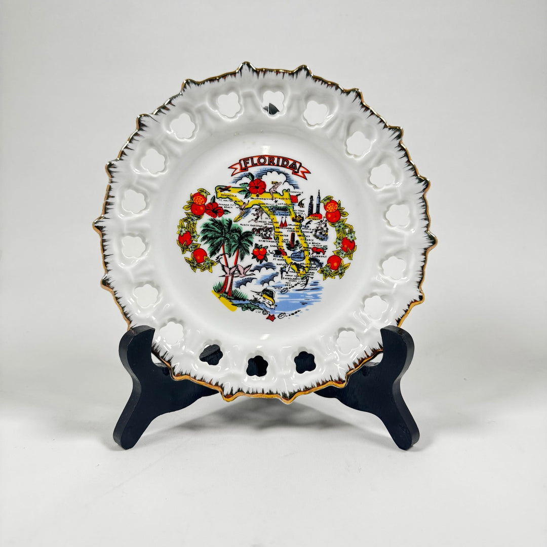 Unik Florida souvenir tallrik, vintage - Homy Secondhand Online