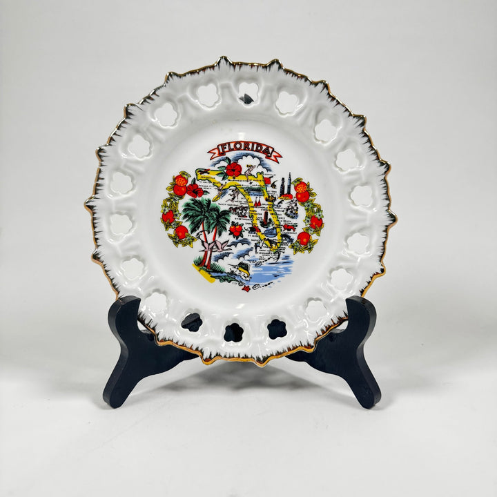 Unik Florida souvenir tallrik, vintage - Homy Secondhand Online
