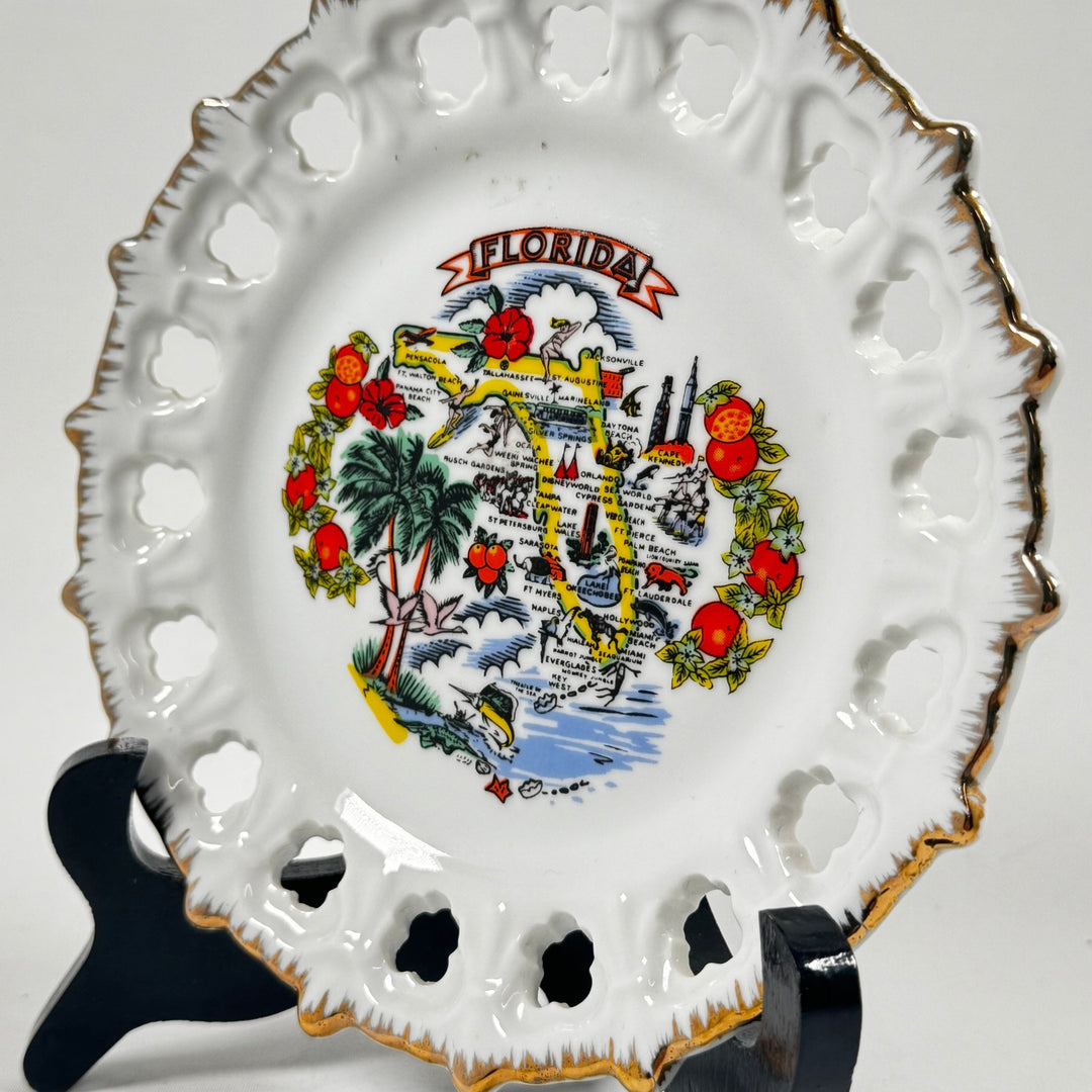 Unik Florida souvenir tallrik, vintage - Homy Secondhand Online
