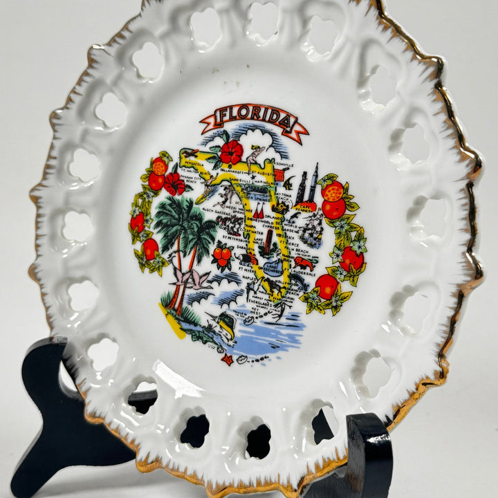 Unik Florida souvenir tallrik, vintage - Homy Secondhand Online