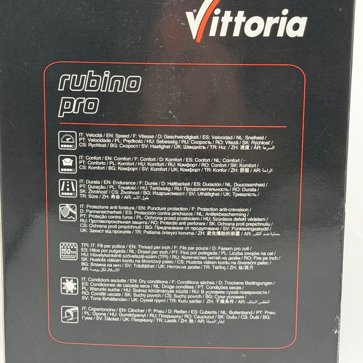 Vittoria Rubino Pro landsvägsdäck med slangar