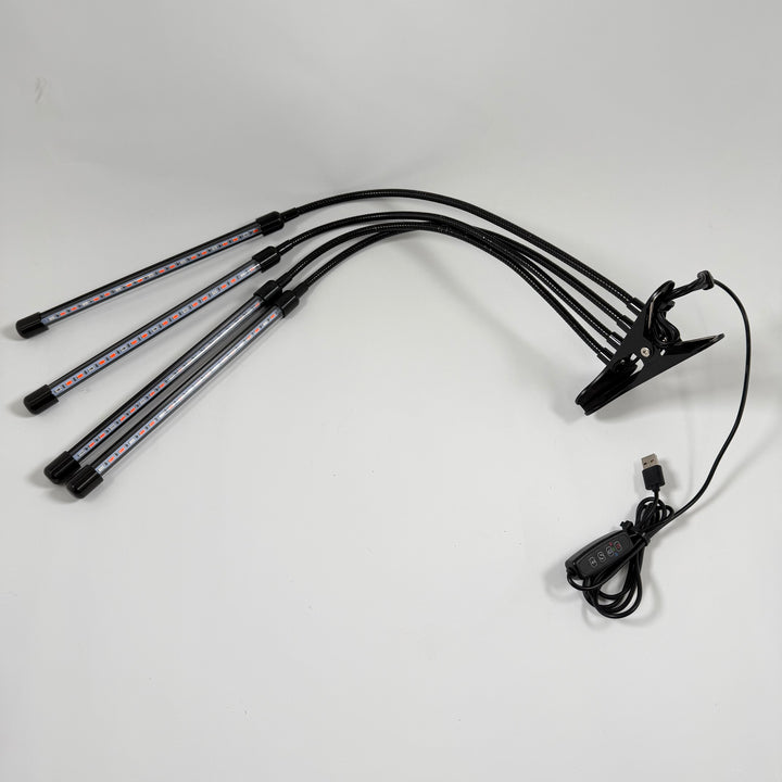 Retro USB-klämplampa med LED-ljus i metall