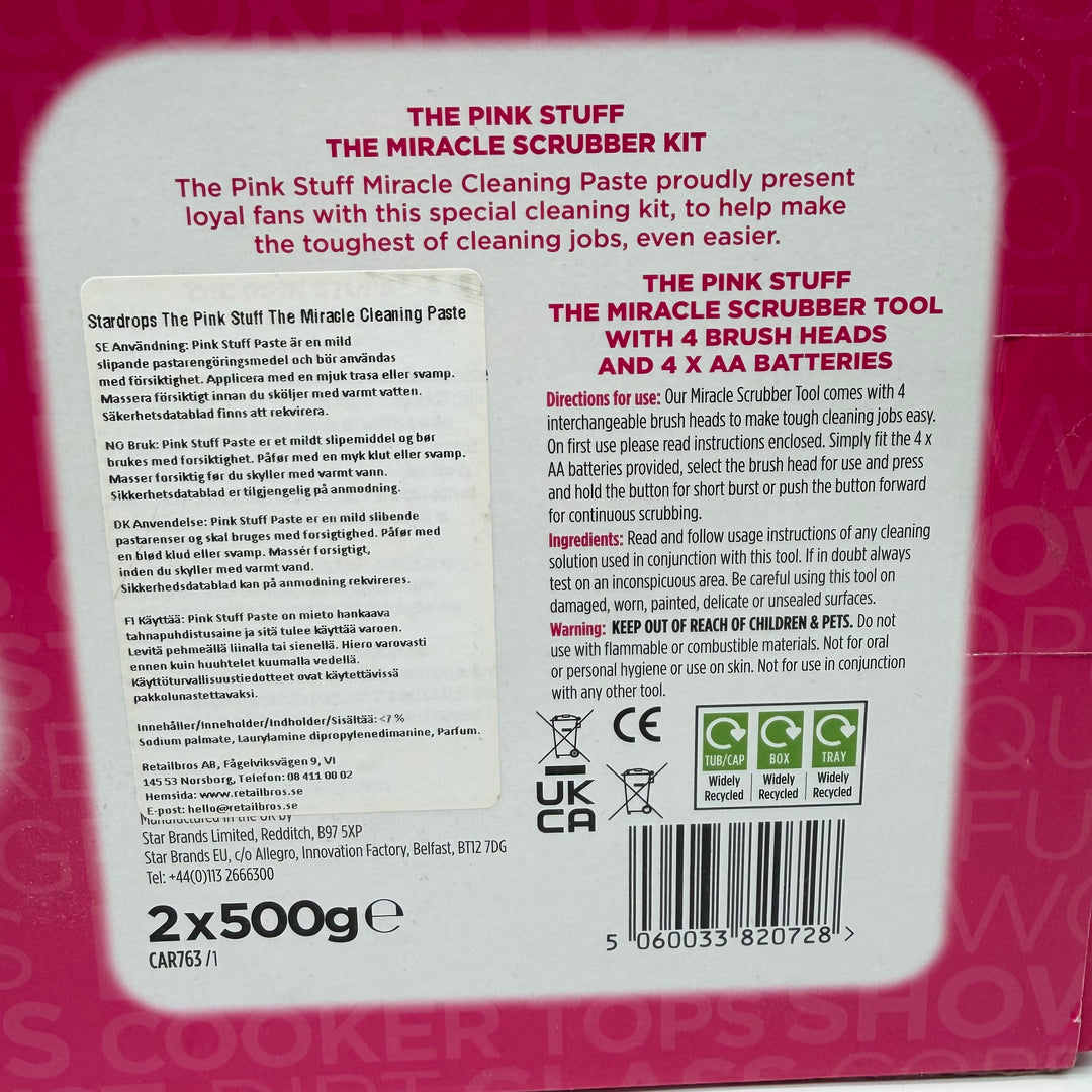 The Pink Stuff elektriskt rengöringskit oanvänt