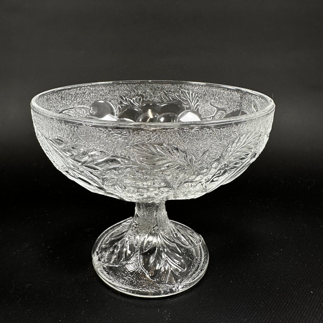 Retrostil frostat glasfotglas med mönster