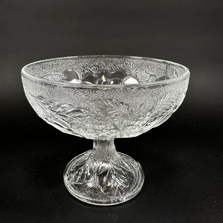 Retrostil frostat glasfotglas med mönster