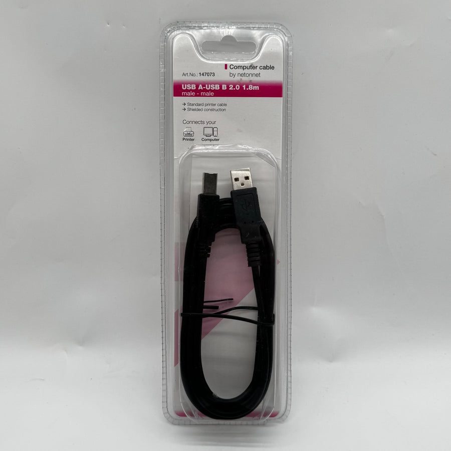 USB A till USB B kabel 1.8m svart - Homy Secondhand Online