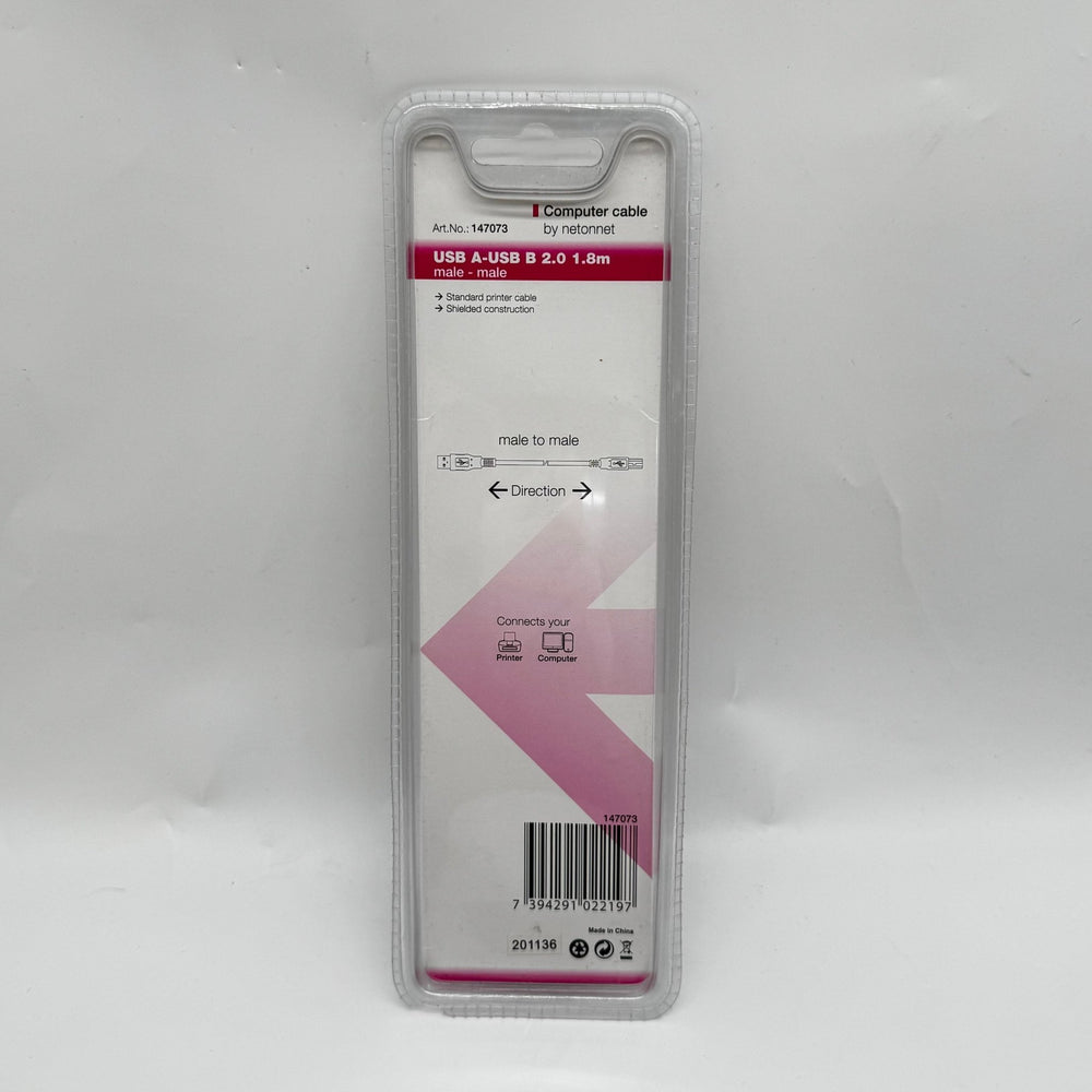 USB A till USB B kabel 1.8m svart - Homy Secondhand Online