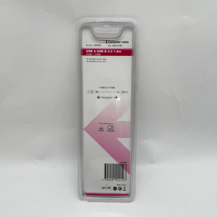 USB A till USB B kabel 1.8m svart - Homy Secondhand Online