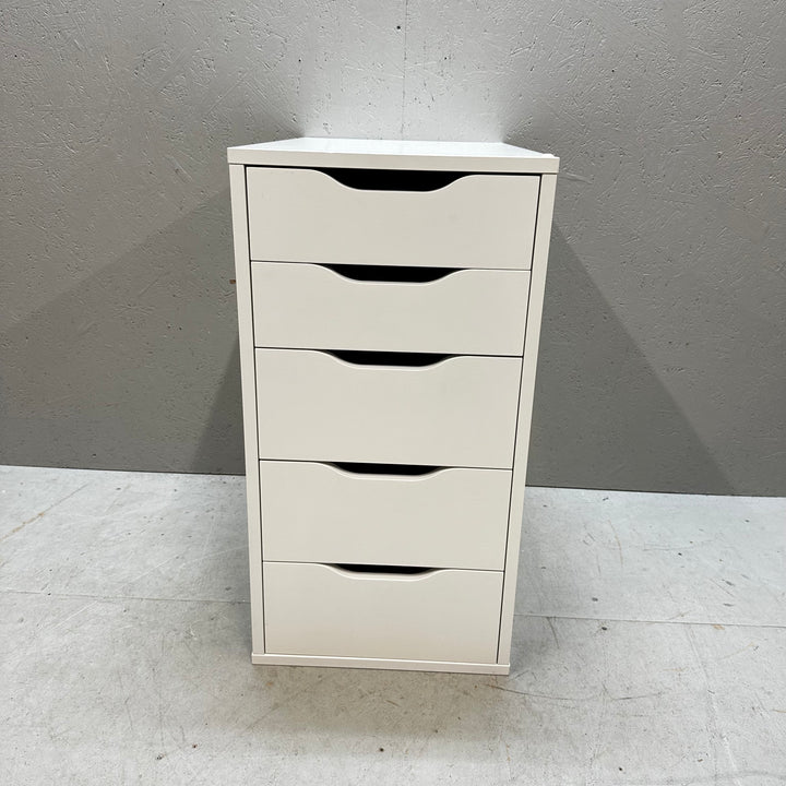 Modern ljus byrå med 5 lådor