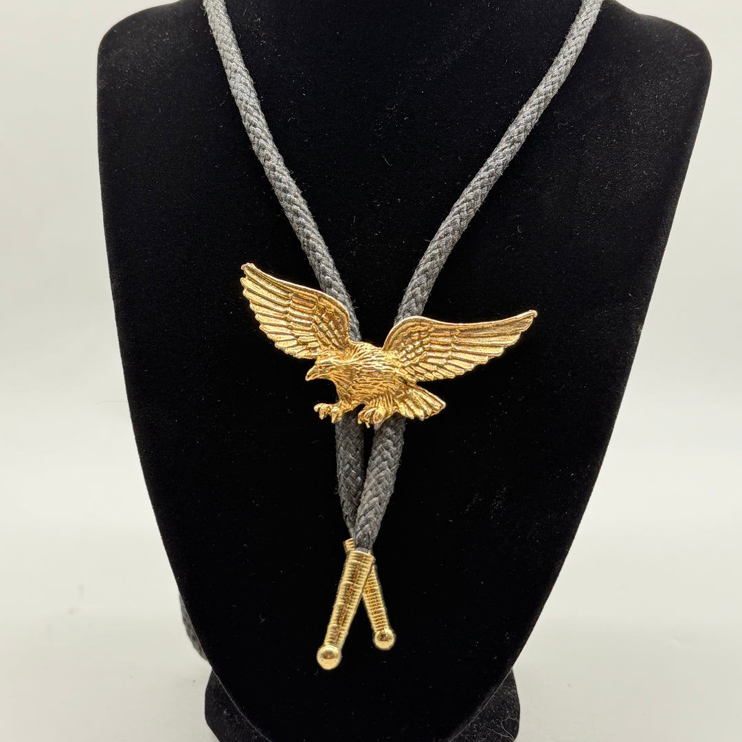 Retro Bolo Tie med Gyllene Örn