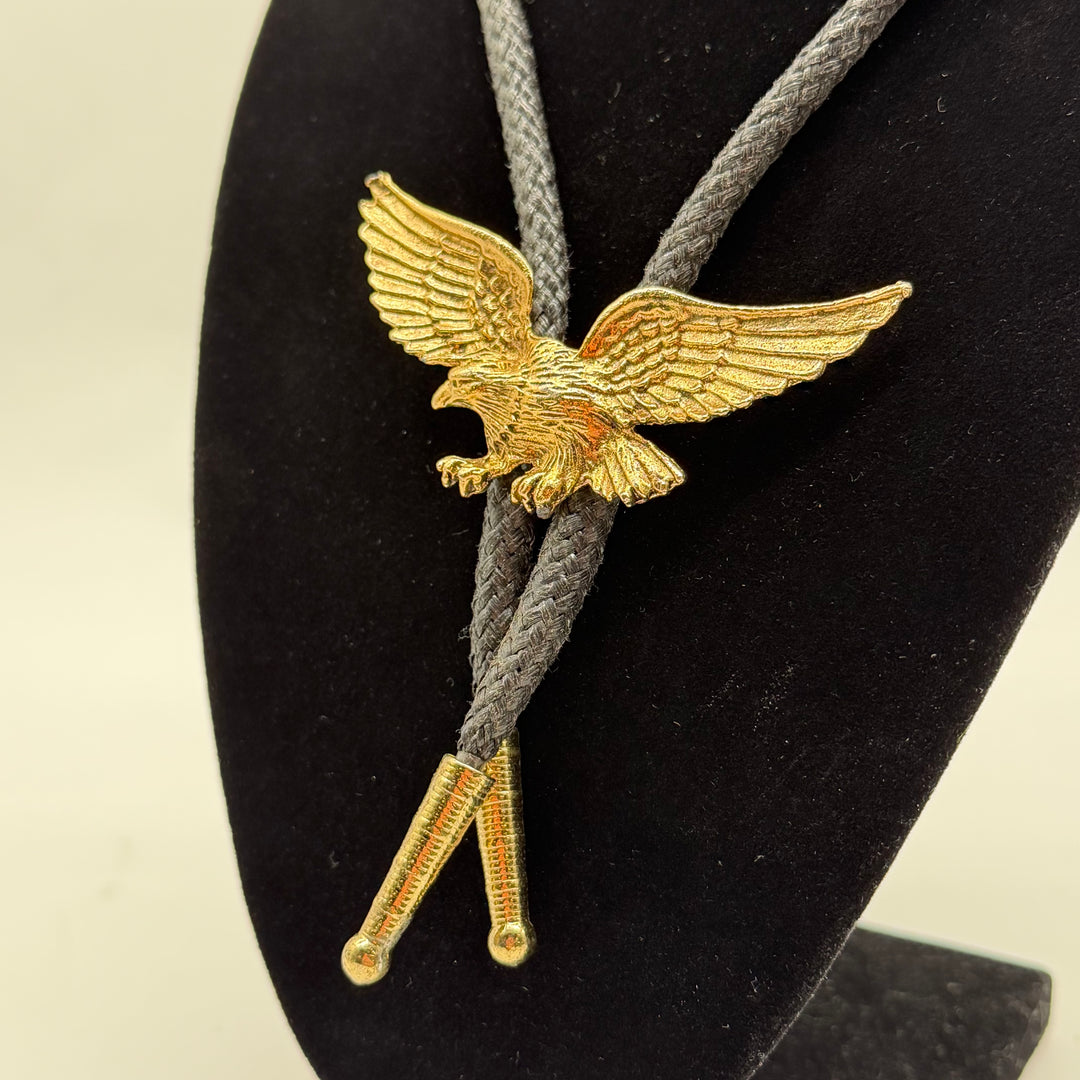 Retro Bolo Tie med Gyllene Örn