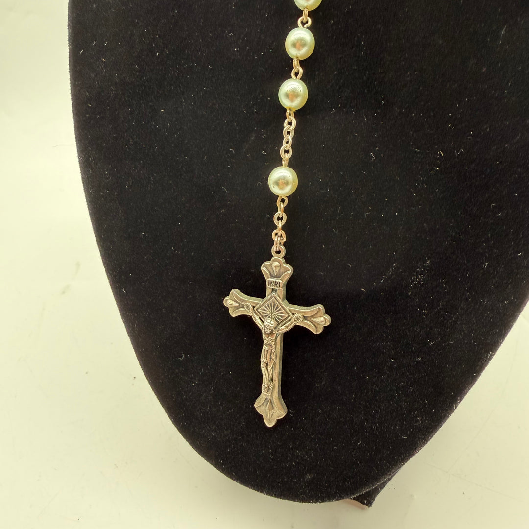 Elegantt Rosett Halsband med Pärlor