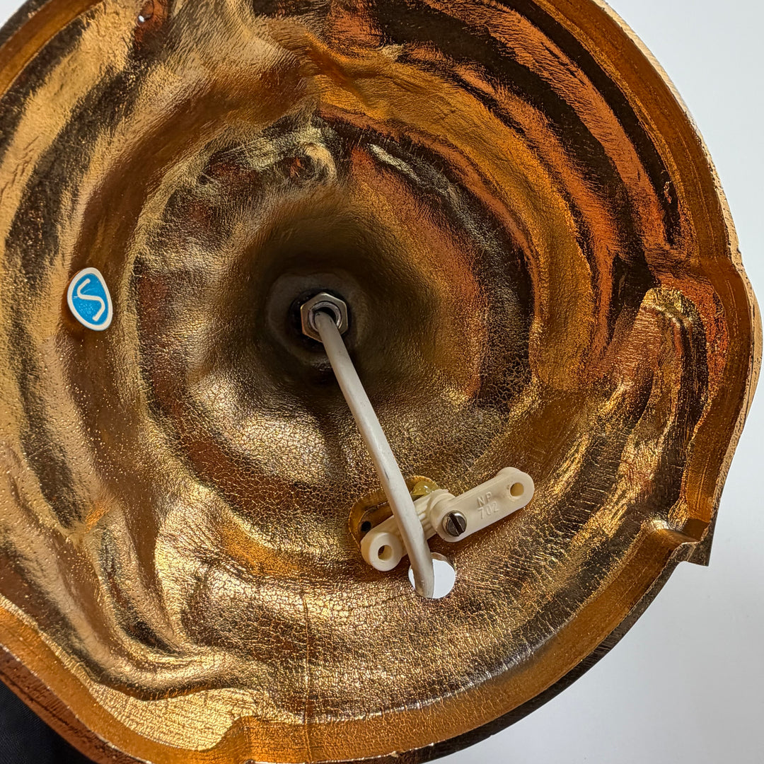 Retro bordslampa i guld, elegant och unik