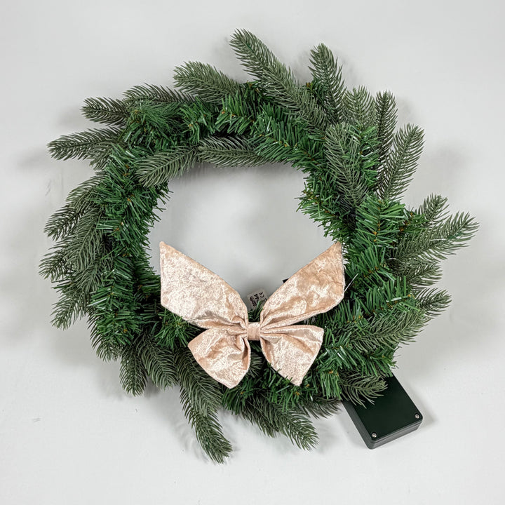 Belyst julkrans med LED-ljus från North Light