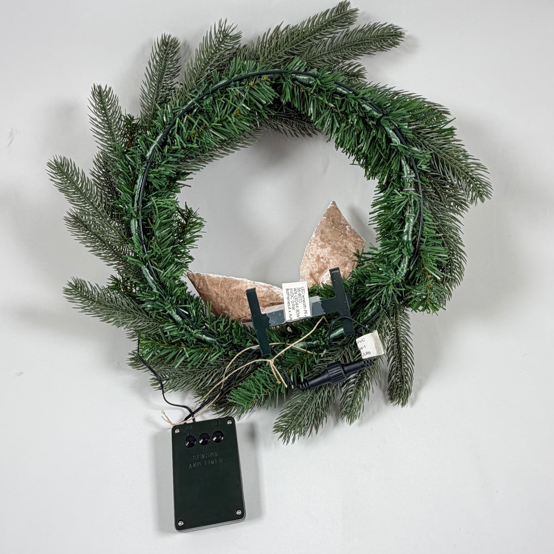 Belyst julkrans med LED-ljus från North Light