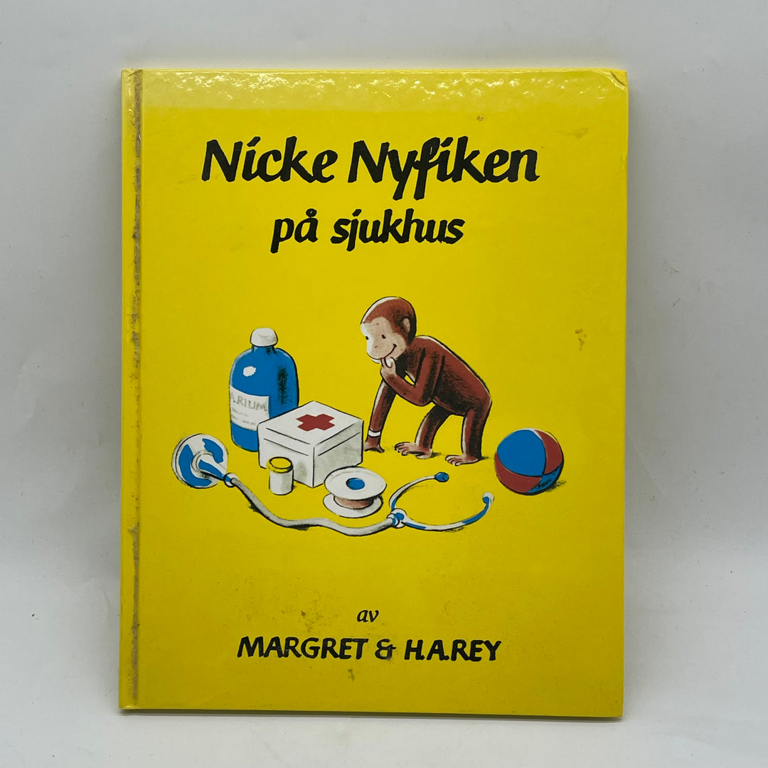 Retro barnbok: Nicke Nyfiken på sjukhus