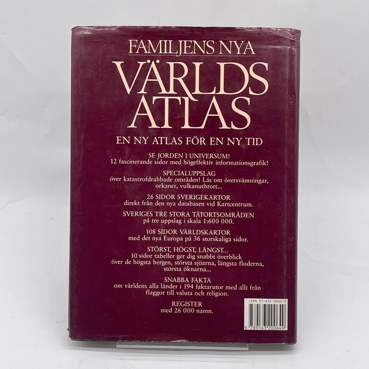 Familjens Nya Världsatlas Bonnier Lexikon