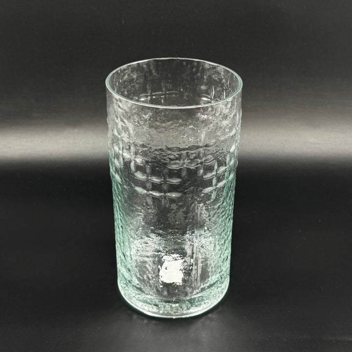 Grön glasvas med bubbelmotiv, vintage - Homy Secondhand Online