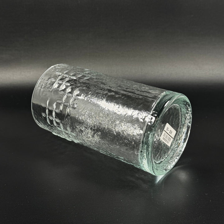 Grön glasvas med bubbelmotiv, vintage - Homy Secondhand Online