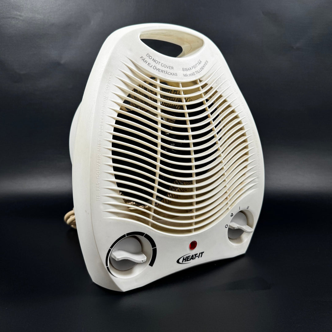 Vit retro värmefläkt Heat - It - Homy Secondhand Online