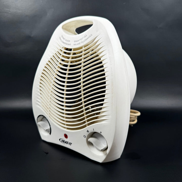 Vit retro värmefläkt Heat - It - Homy Secondhand Online