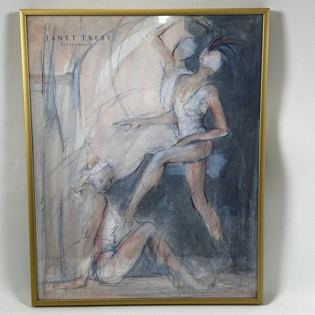 Abstrakt konstverk Metamorphosis av Janet Treby