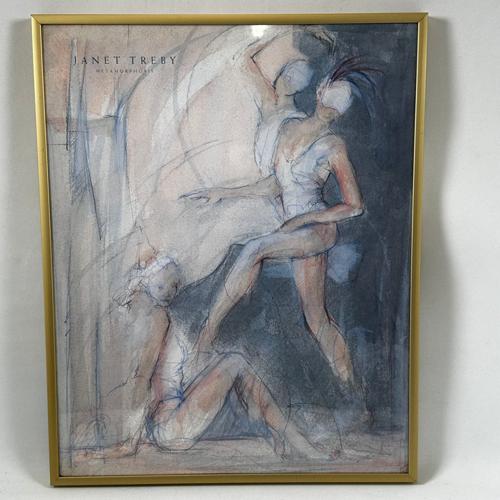 Abstrakt konstverk Metamorphosis av Janet Treby