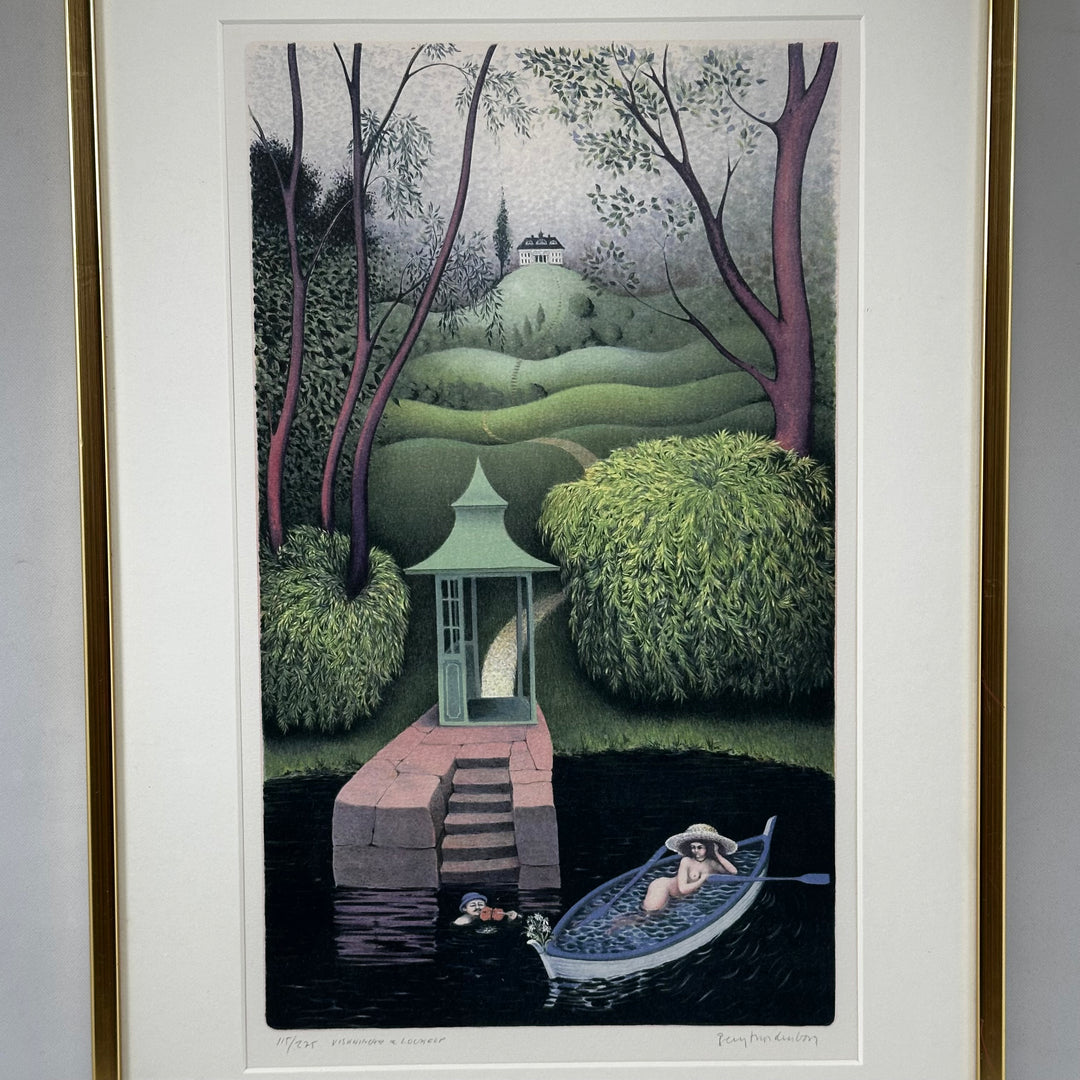 Mystiskt Konsttryck av Bengt Nordenborg Retro