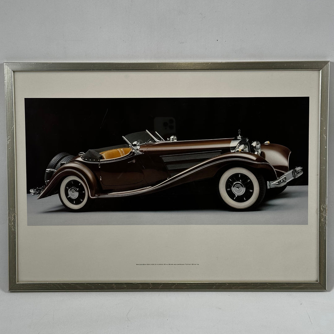 Vintage Mercedes-Benz 500 K Affisch 1936