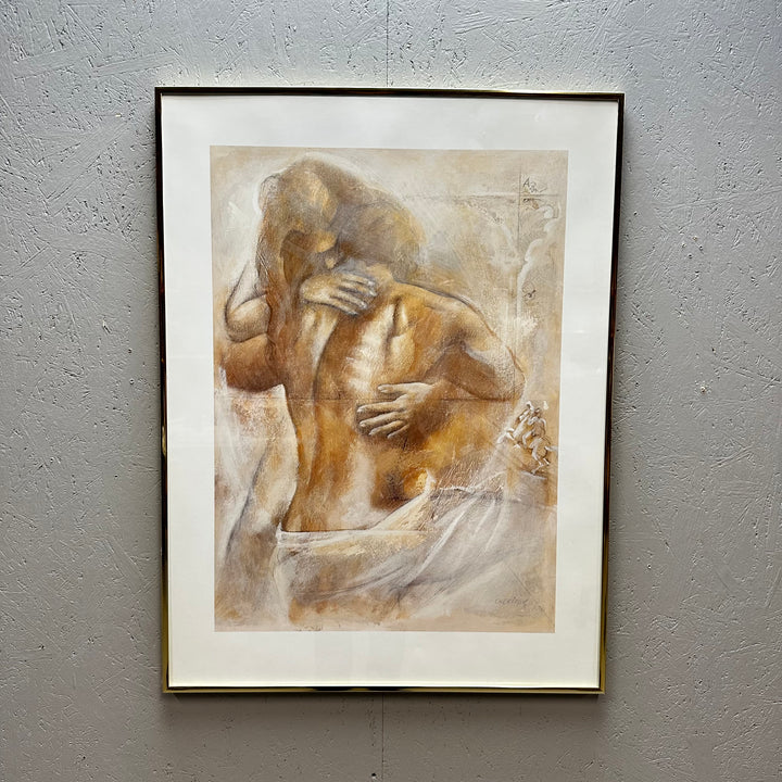 Elegant tavla med abstrakt mänsklig gestalt