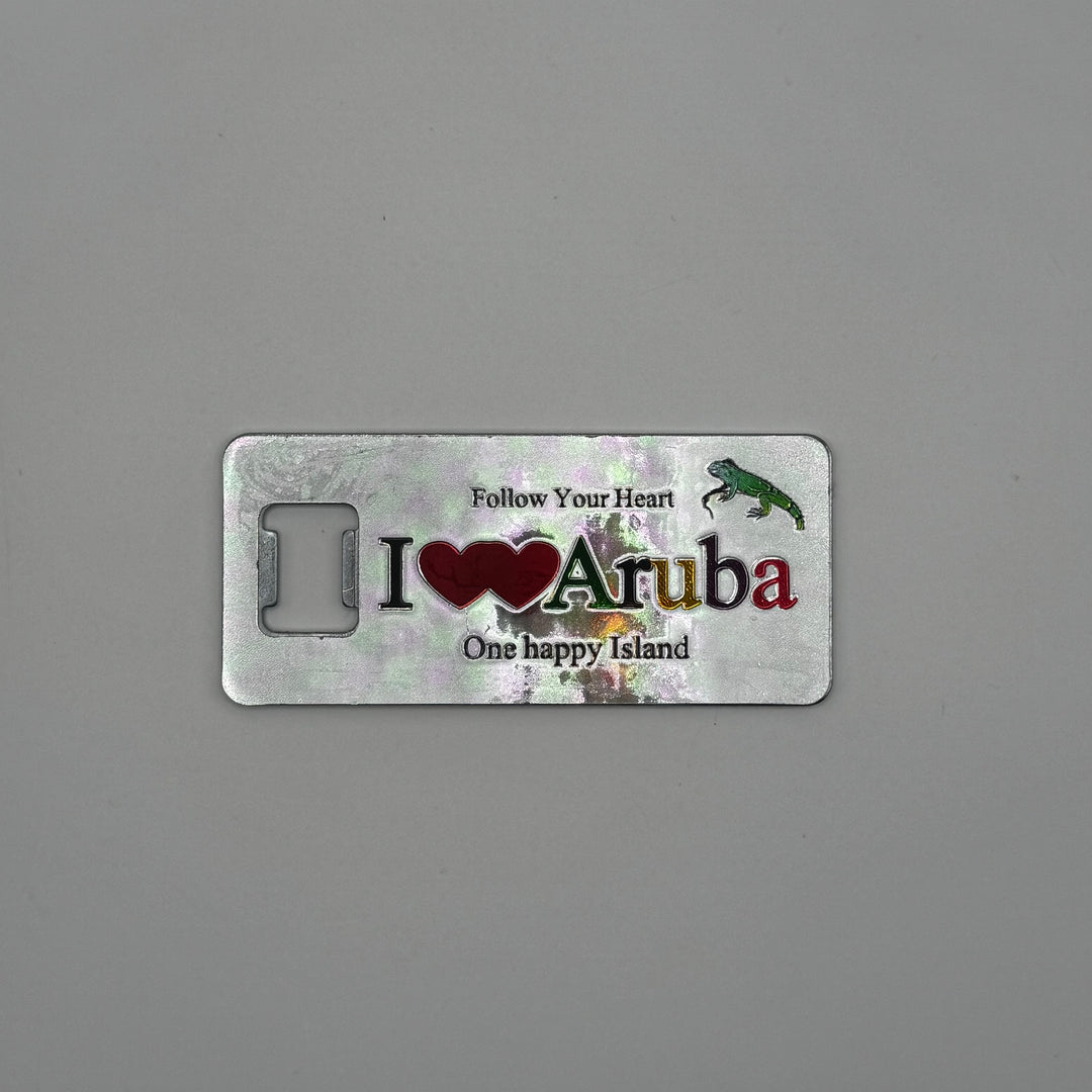 Färgglad I Love Aruba Nyckelring