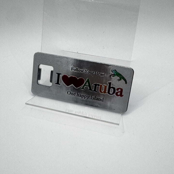 Färgglad I Love Aruba Nyckelring