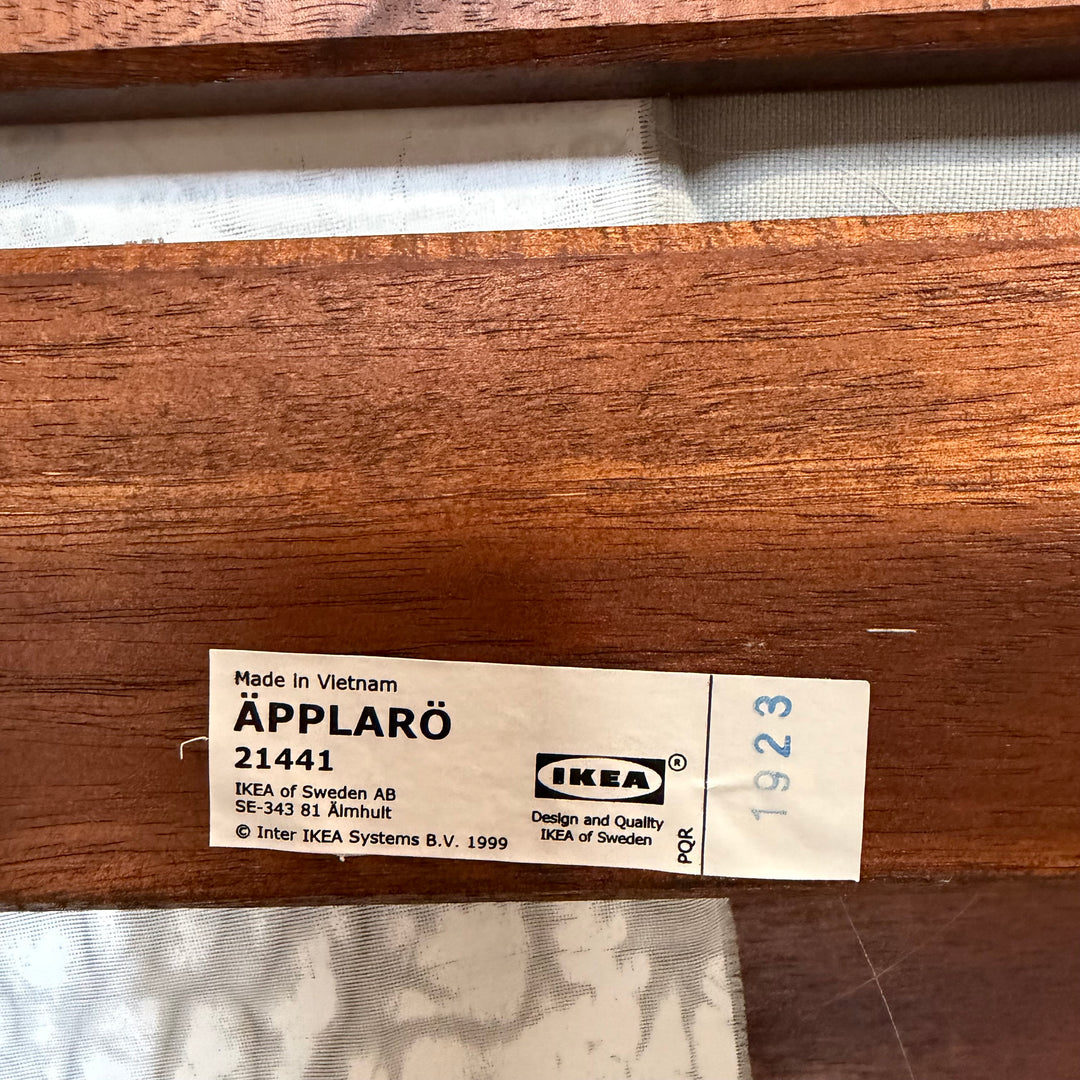 Retro ÄPPLARÖ solstol i trä från IKEA