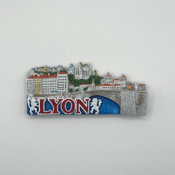Färgglad Lyon kylskåpsmagnet i metall