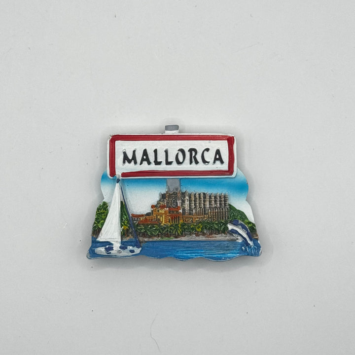 Magnetiskt kylskåpsmärke med Mallorca motiv