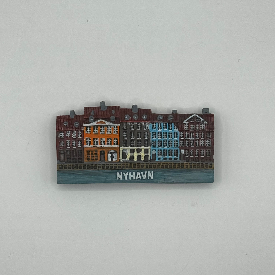 Färgglad Nyhavn Magnet Souvenir från Köpenhamn