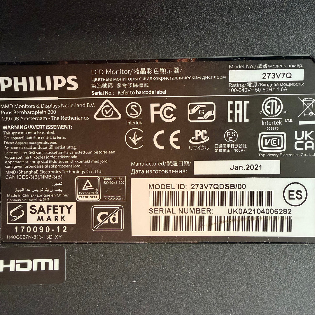 Philips LCD-monitor 27 tum stilren design