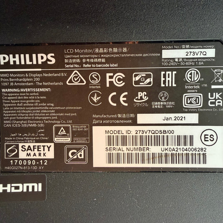 Philips LCD-monitor 27 tum stilren design