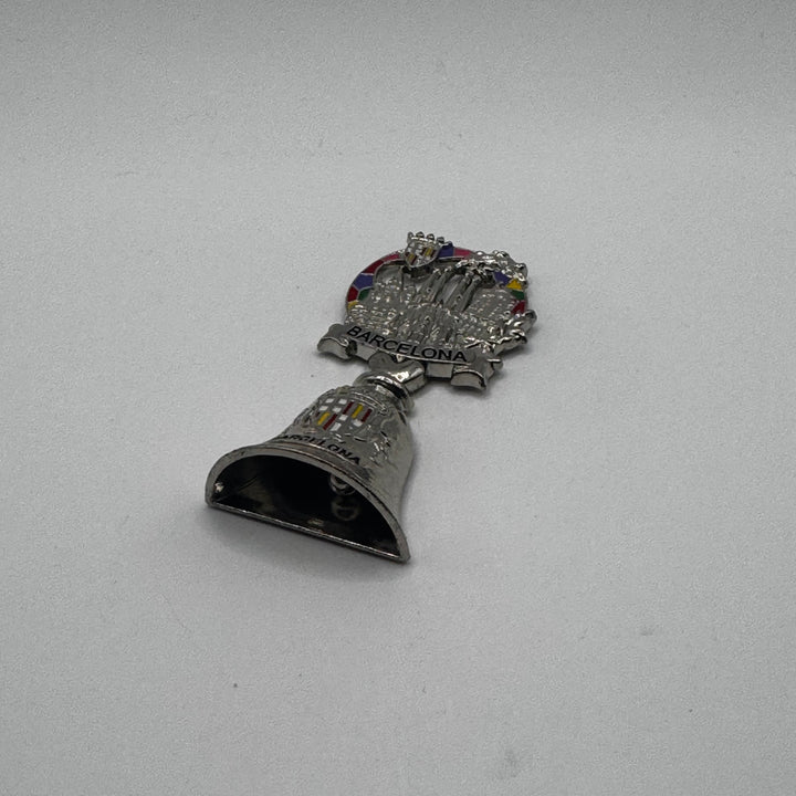 Silverfärgad Barcelona Souvenirklocka med Motiv