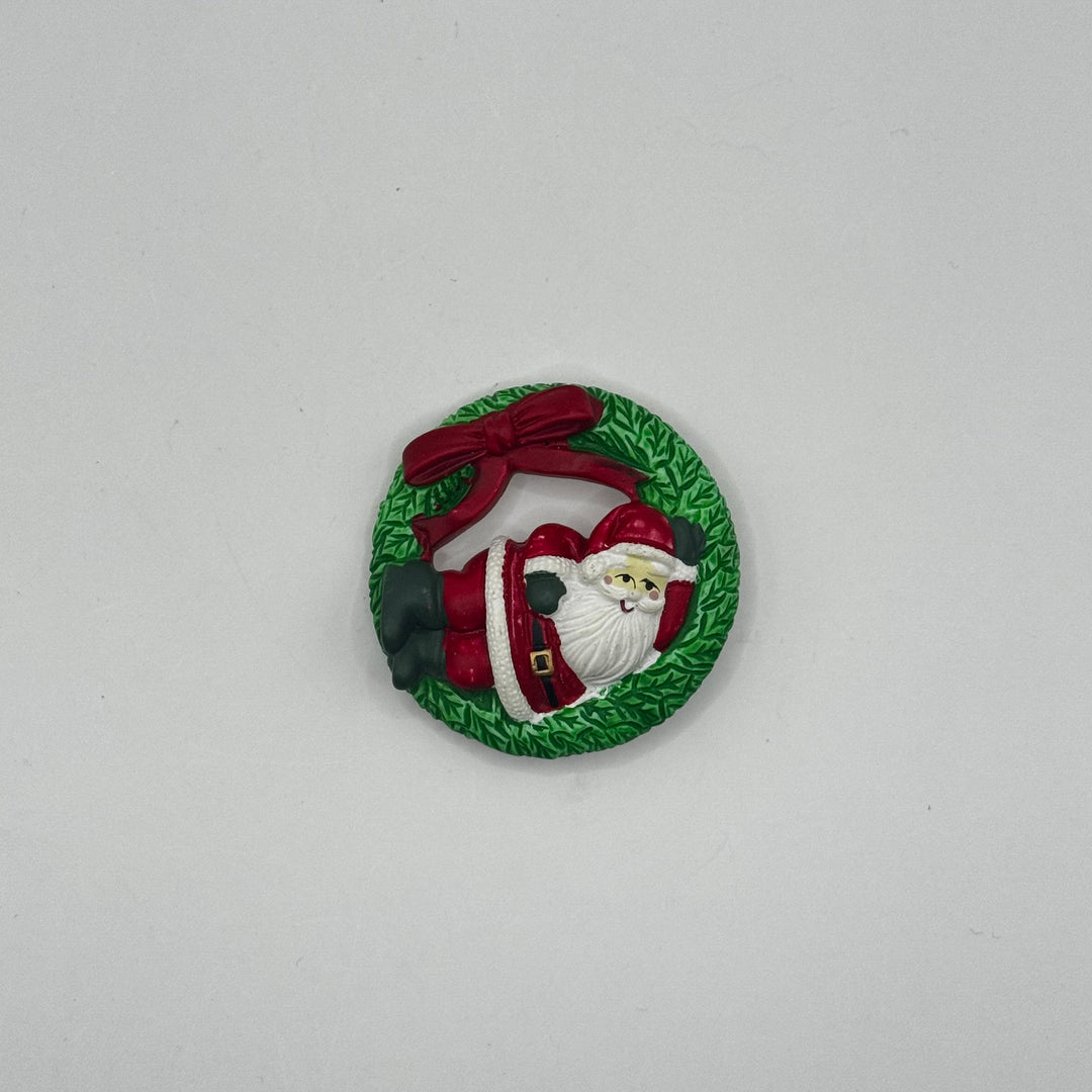 Julkrans med Tomtefigur i keramik