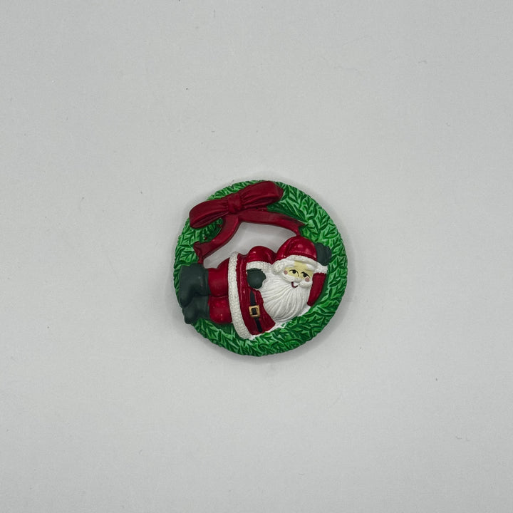Julkrans med Tomtefigur i keramik