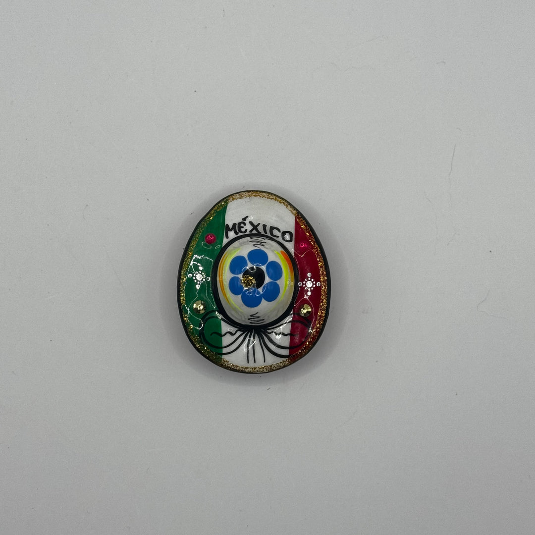 Färgglad mexikansk souvenir kylskåpsmagnet
