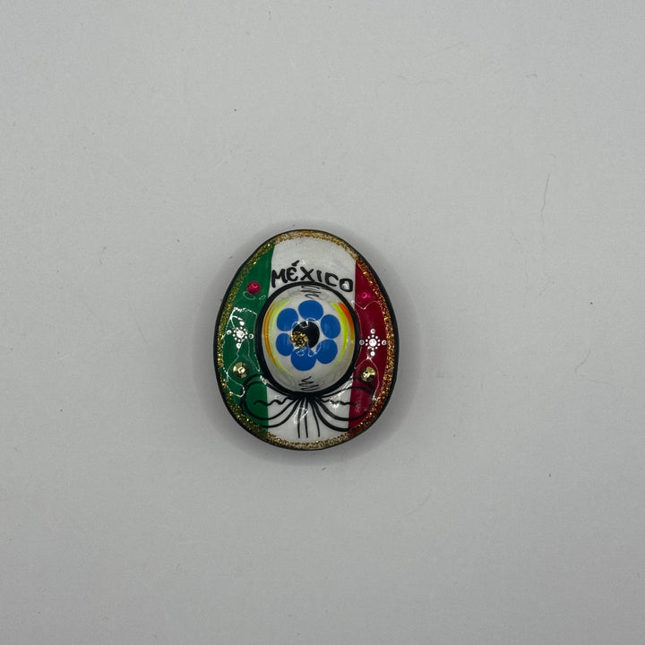 Färgglad mexikansk souvenir kylskåpsmagnet