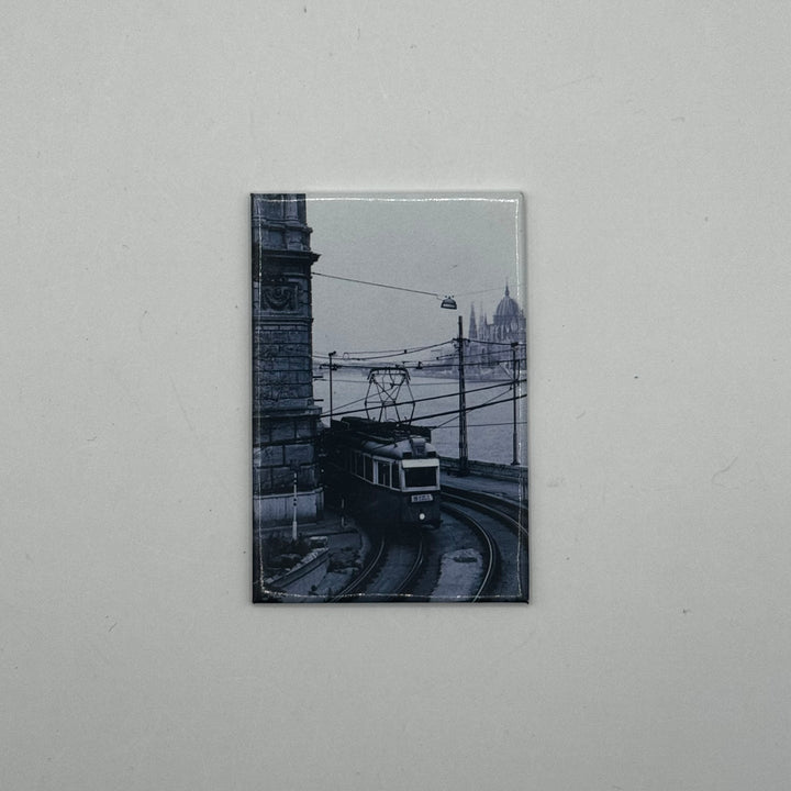 Vintage Spårvagn Fotografi Budapest