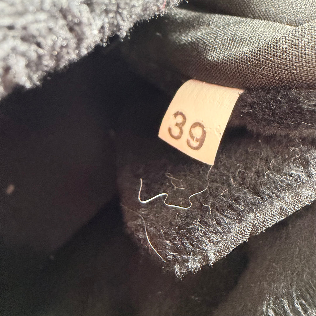 Svarta vinterstövlar med varmt foder 39